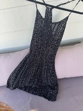 Garage Black and White Polka Dot Dress